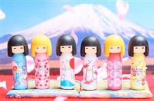 Kokeshi Japanese Doll Erasers