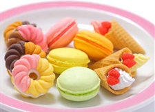 French Pastry Erasers