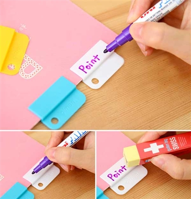 Easy Rainbow Dry-Erase Index Clip Set