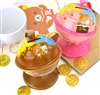 Rilakkuma Chocolate and Coffee Tin Globe Coin Bank