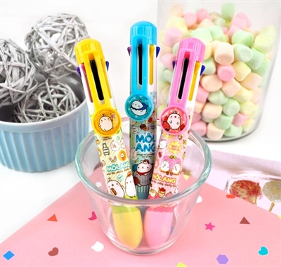 Molang 8-Color Retractable Ballpoint Pens